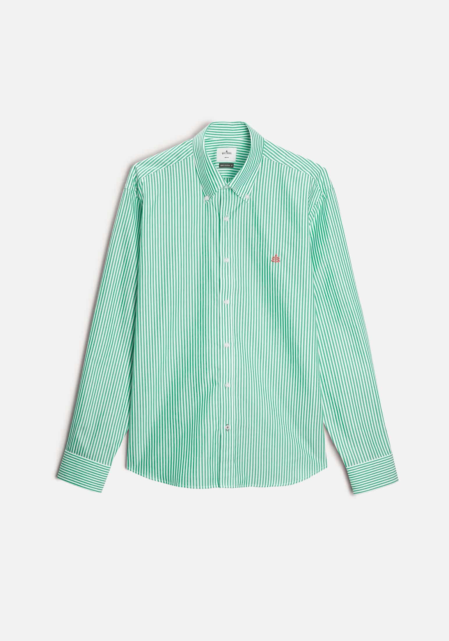 Camisa H CBD Rayas L-Sal Verde Medio - miniatura 1