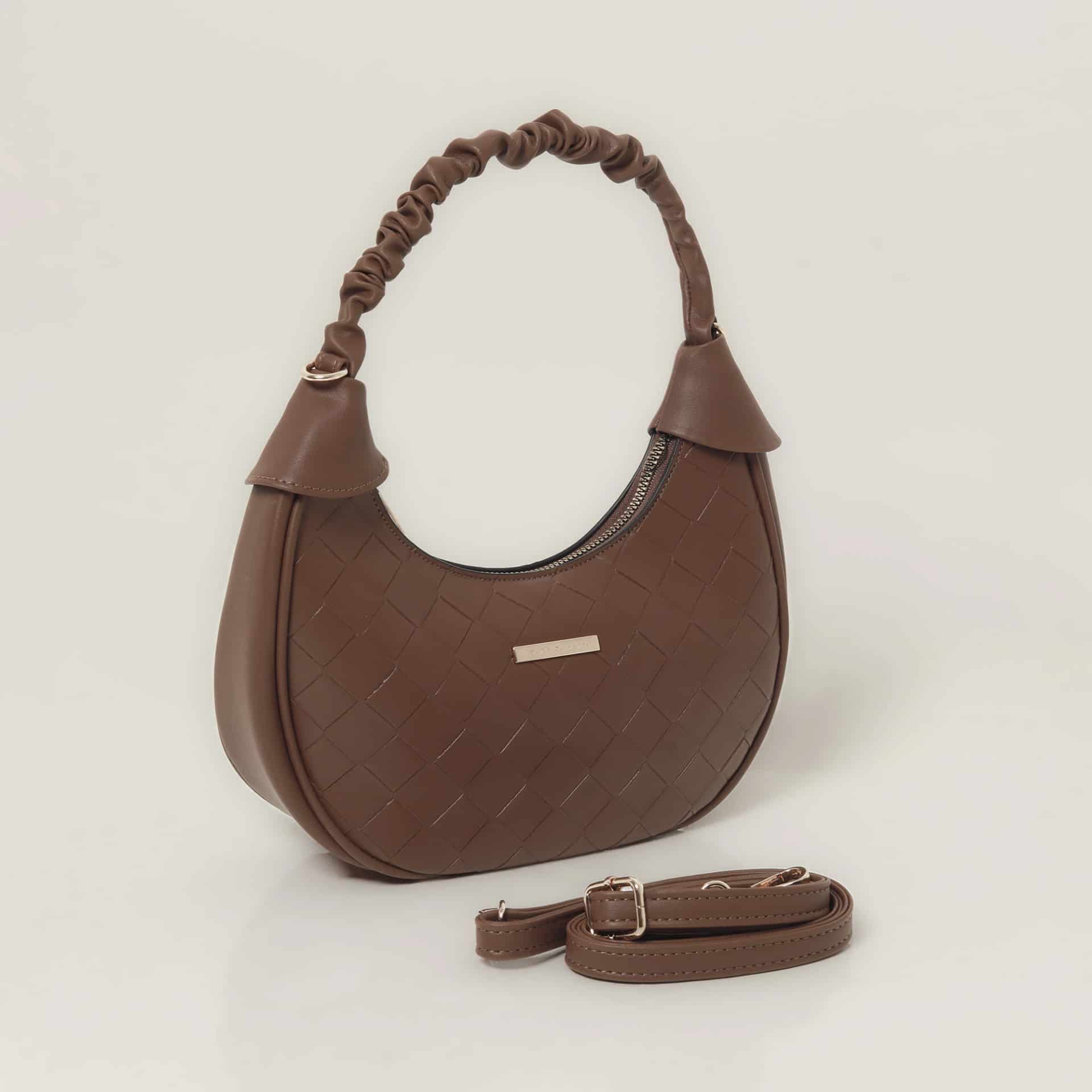 Bolso de hombro con textura - miniatura 3