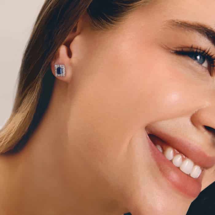 Arete Corona Thin Baguette - miniatura 2