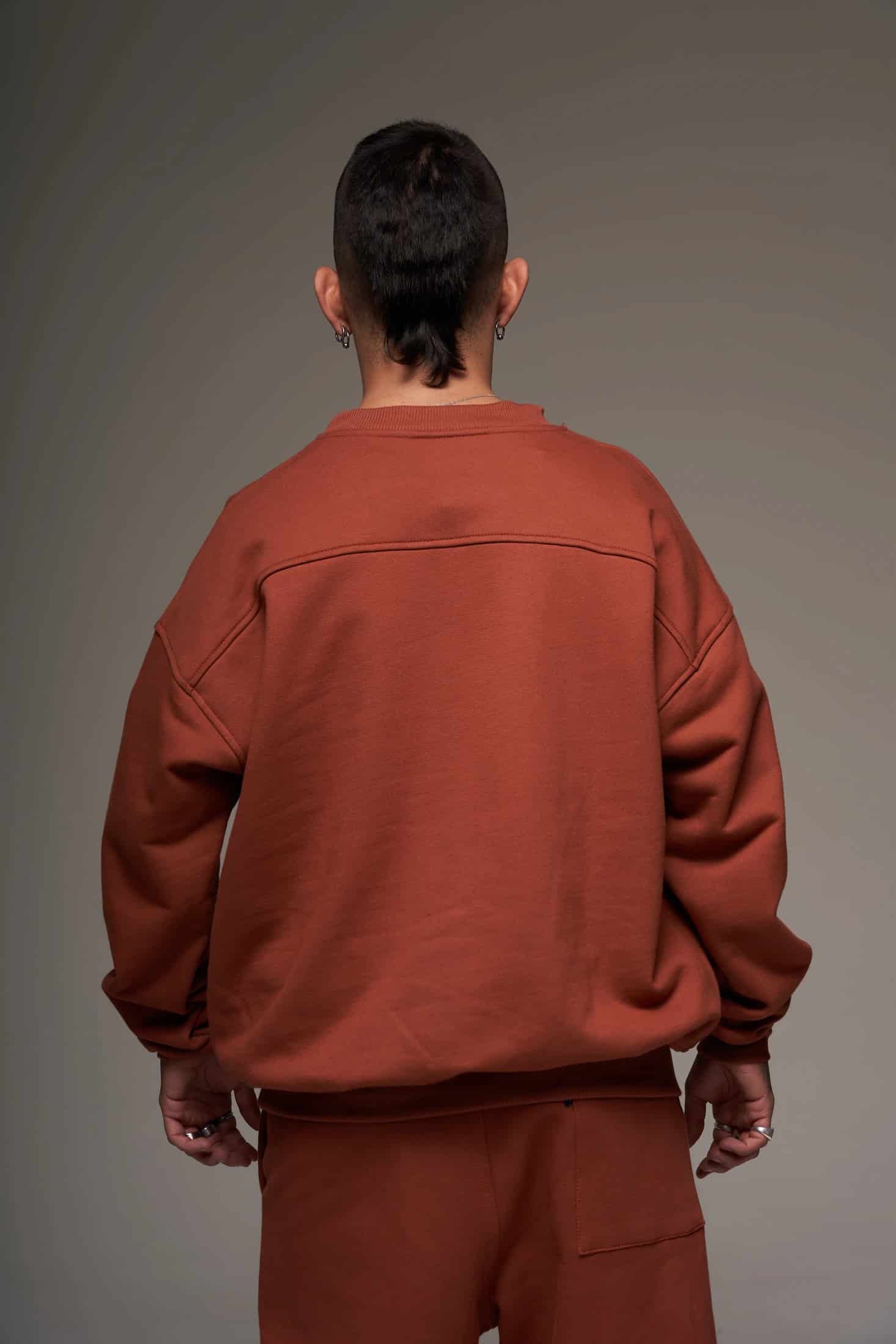 Crewneck Terracota 400 gramos 100 % Algodón - miniatura 3