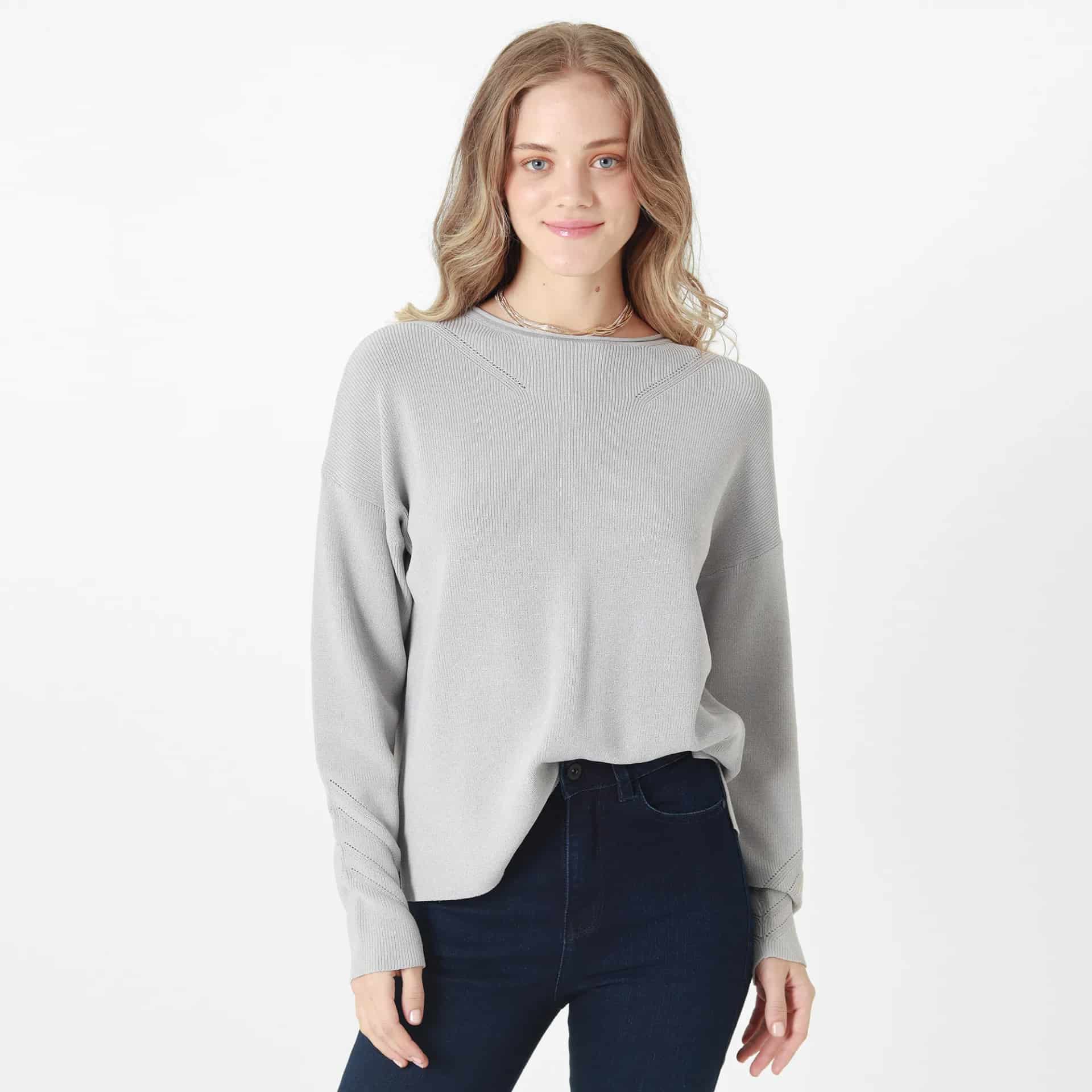 Sweater Cuello Redondo Manga Larga - miniatura 6