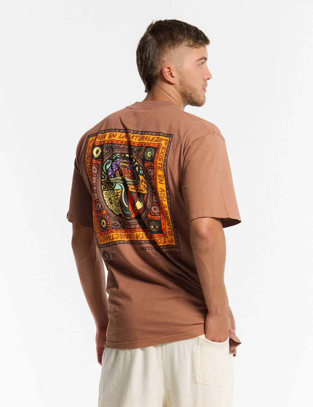 Camiseta oversize Rao marron - miniatura 1