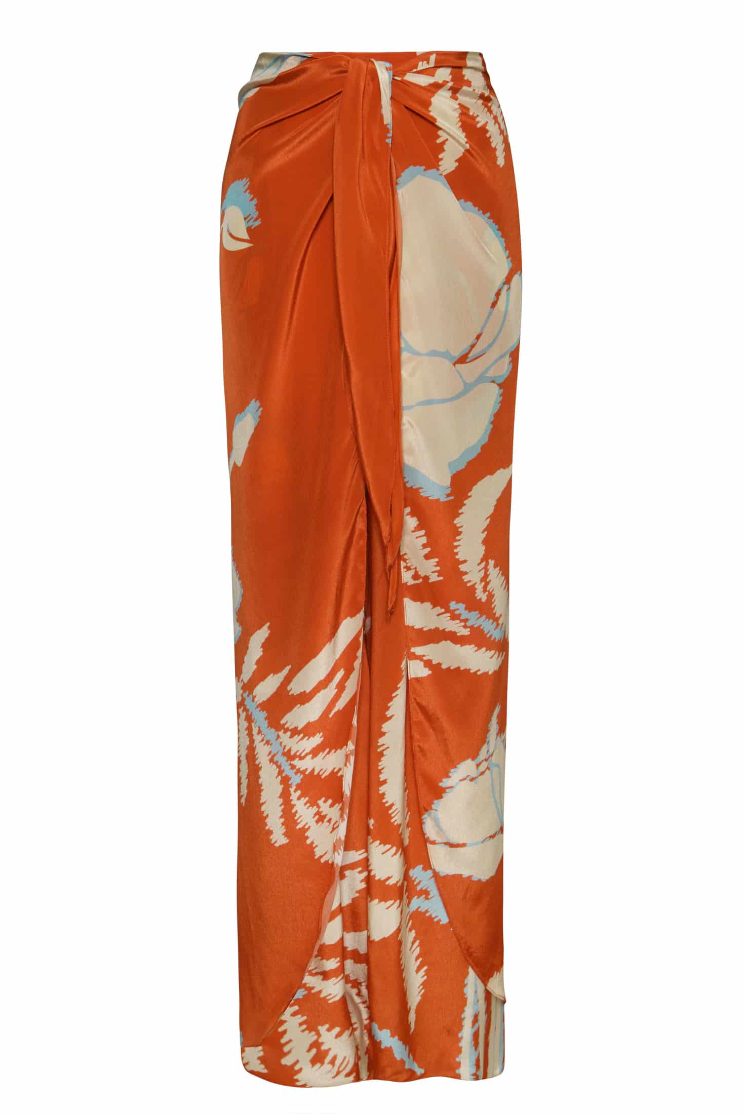 La Bamba Crepe Chine Pants / Orange Gladiolos - miniatura 2