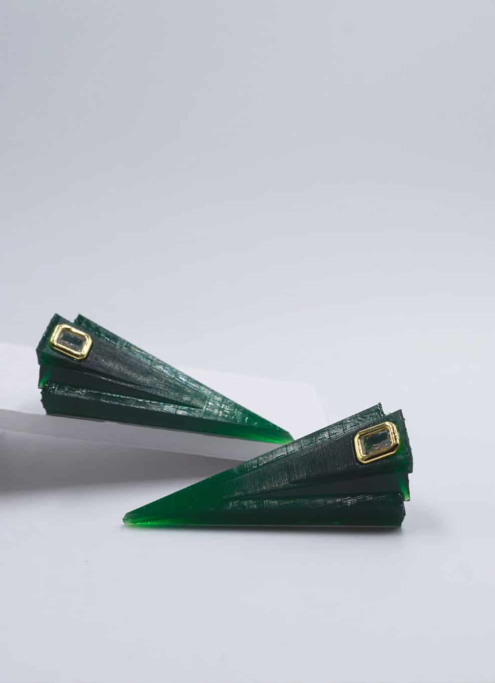JVxTH - L GREEN EARRINGS - miniatura 2