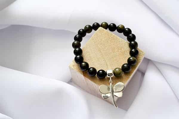Pulsera Obsidiana dije Libélula M - miniatura 2