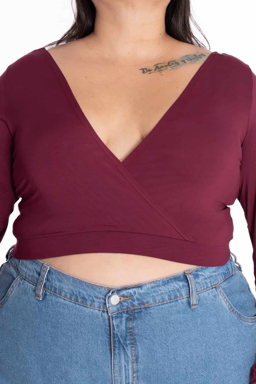 Crop Top Molly Vino - miniatura 3