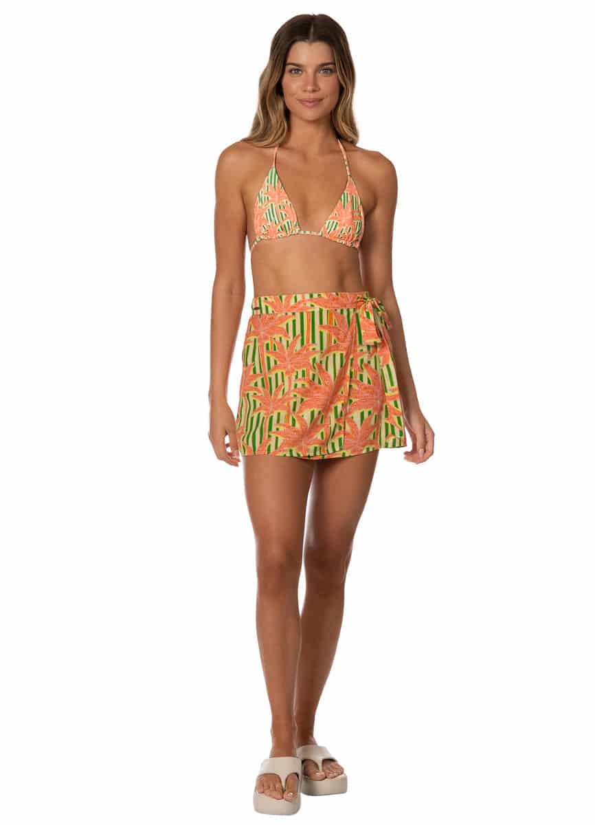 Maaji Blooming Stripes Oceane Short Skirt - miniatura 4