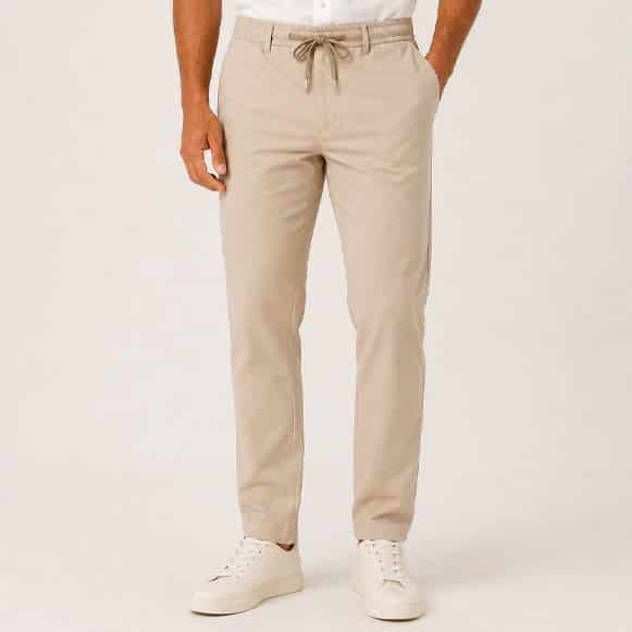 PANTALON RESORTADO 100% POLIESTER HOMBRE - miniatura 5
