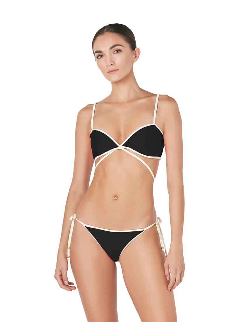 Top de Bikini Cora Black - miniatura 1
