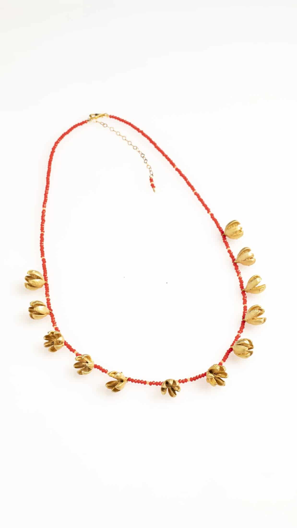 COLLAR SEMILLAS DE ENEBRO Y PIEDRAS NATURALES - miniatura 3