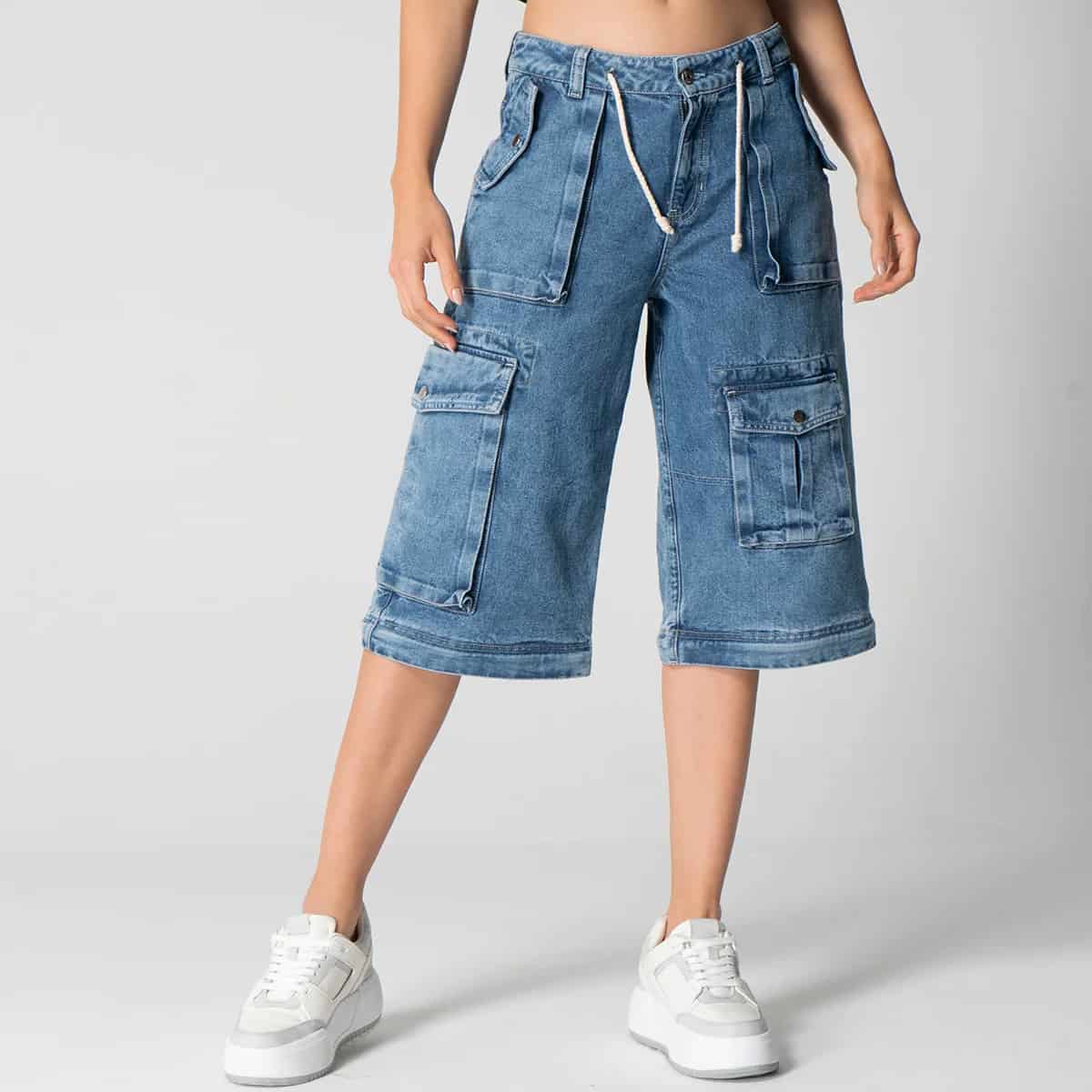 Pantalon Denim Jogger Convertible Fear - miniatura 9
