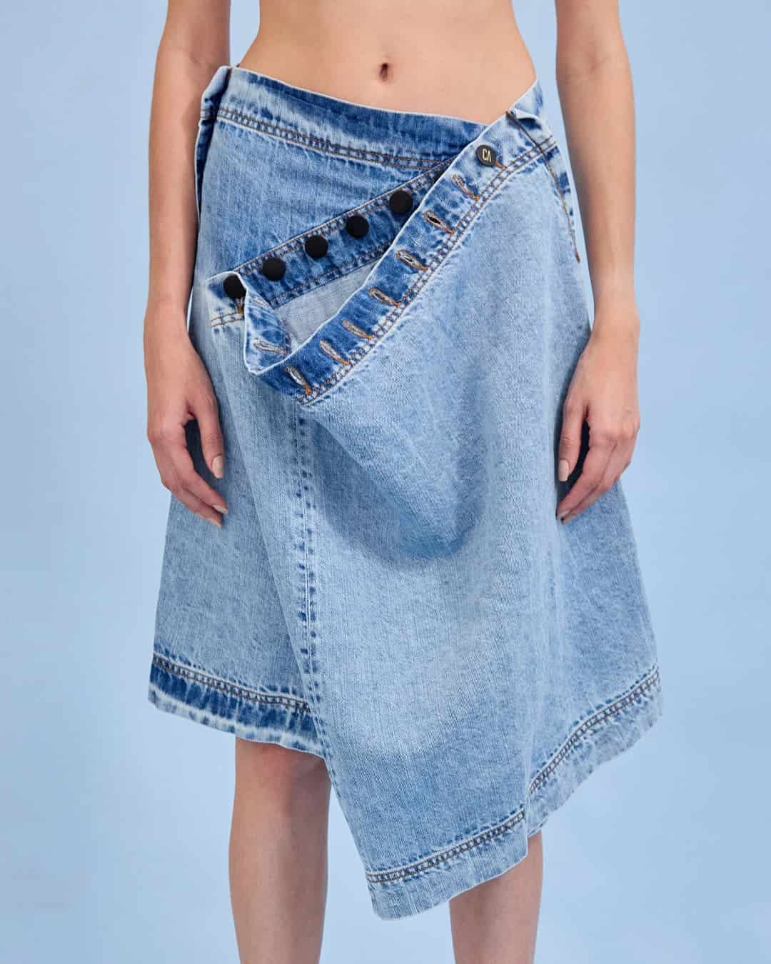 Falda CANELÓN AZUL FROSTED - miniatura 3