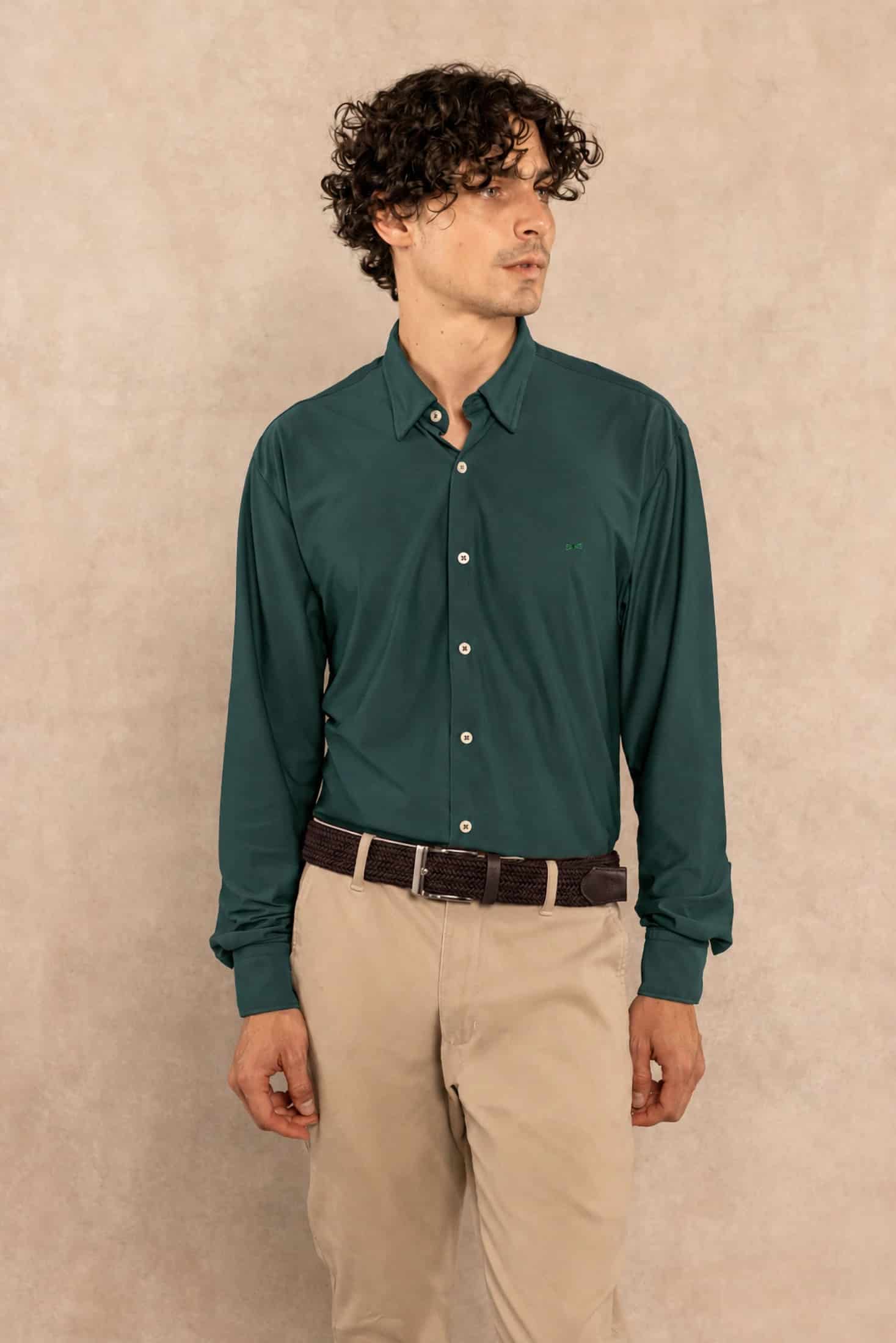 Camisa Performance Oxford Esmerald - miniatura 3