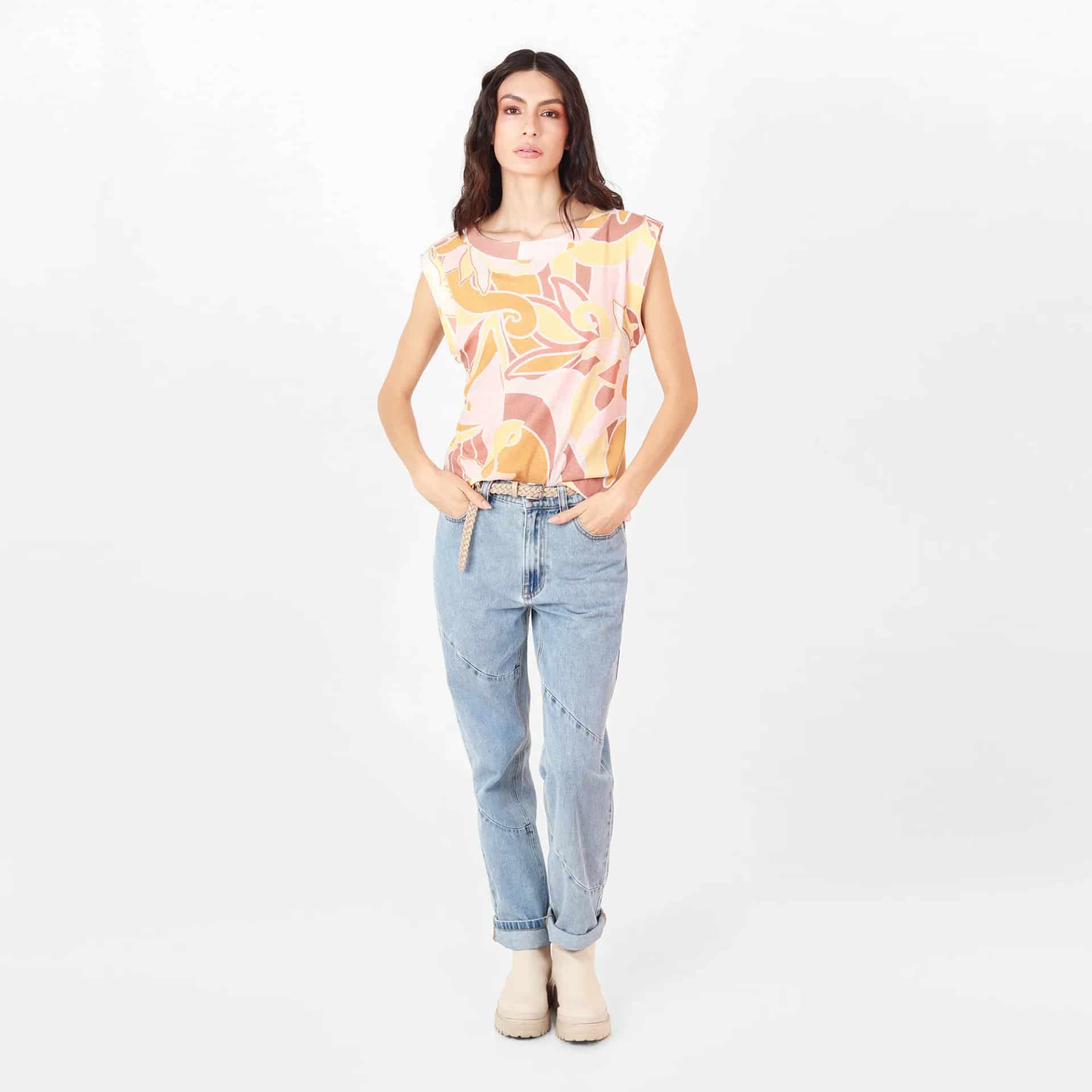 Camiseta Cuello Redondo Manga Sisa - miniatura 2