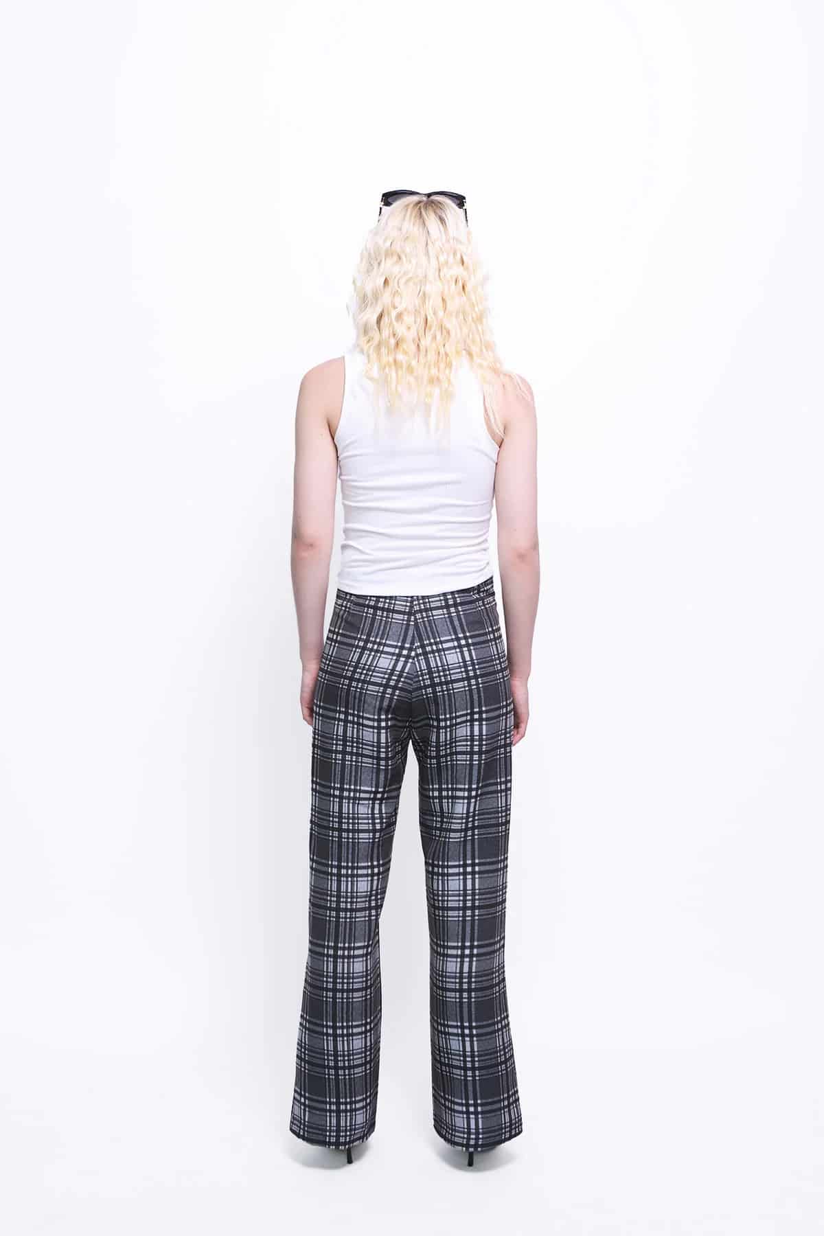 Everyday Pants in Black Plaid - miniatura 3