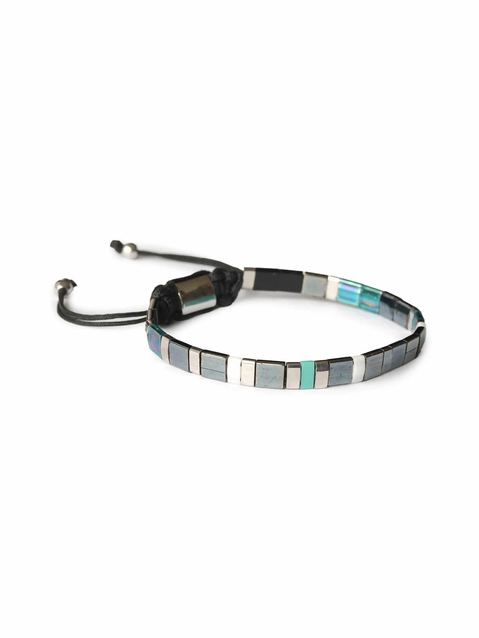 Brazalete Miyuki Tila Rio de Plata 5mm - miniatura 2