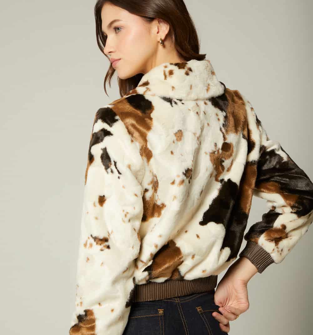 Chaqueta estampado vaca - miniatura 5