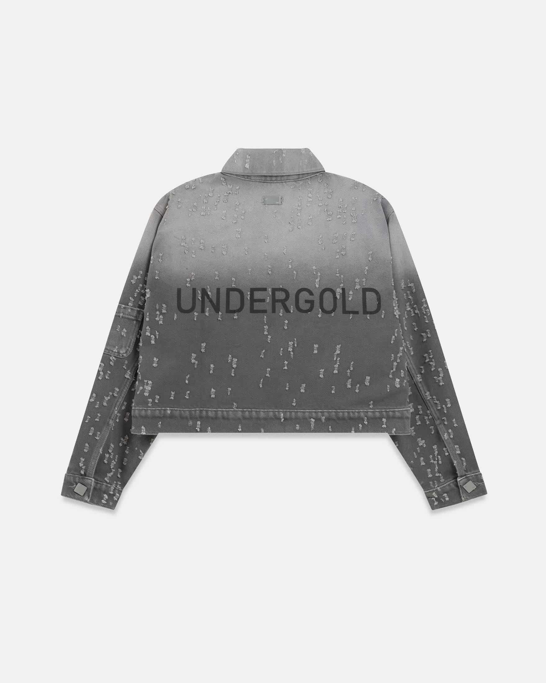 W Holy State UNDRGLD Ripped Jacket Washed Gray - miniatura 1
