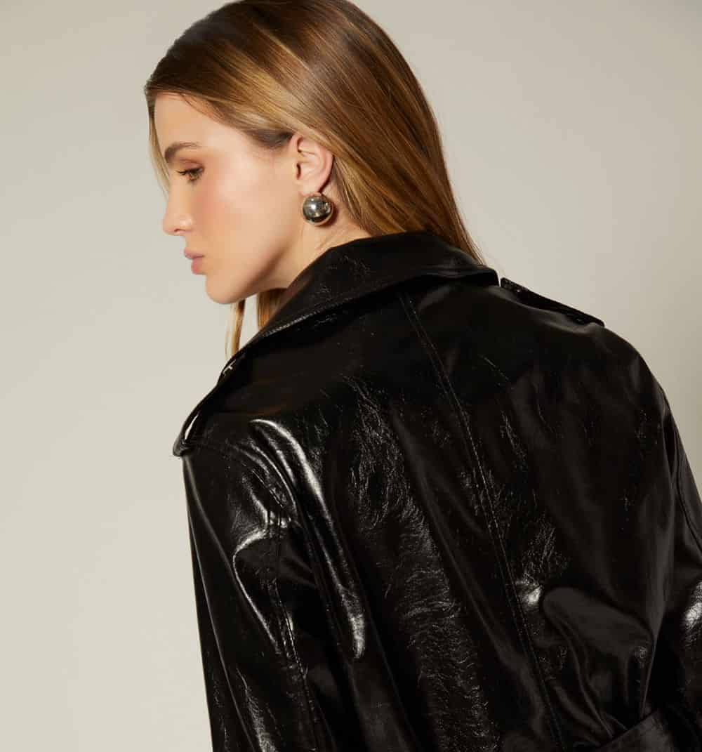 Chaqueta biker con cinturon - miniatura 20