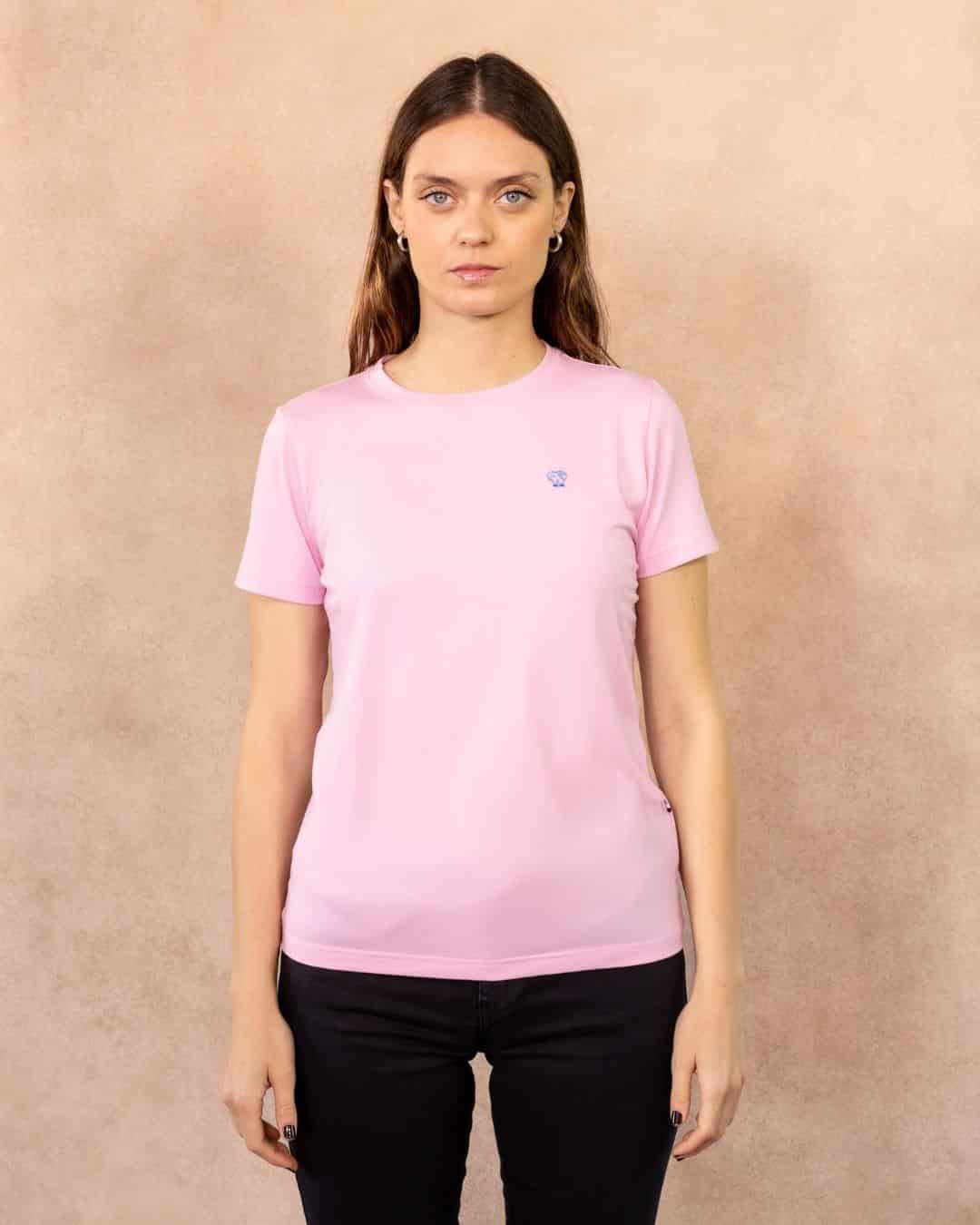 Camiseta Antimanchas de Mujer Rosado - miniatura 3