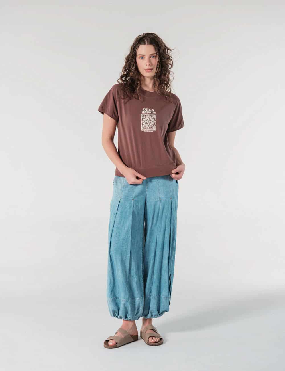 Camiseta Manga Ranglan Siembra Chocolate Mujer - miniatura 2