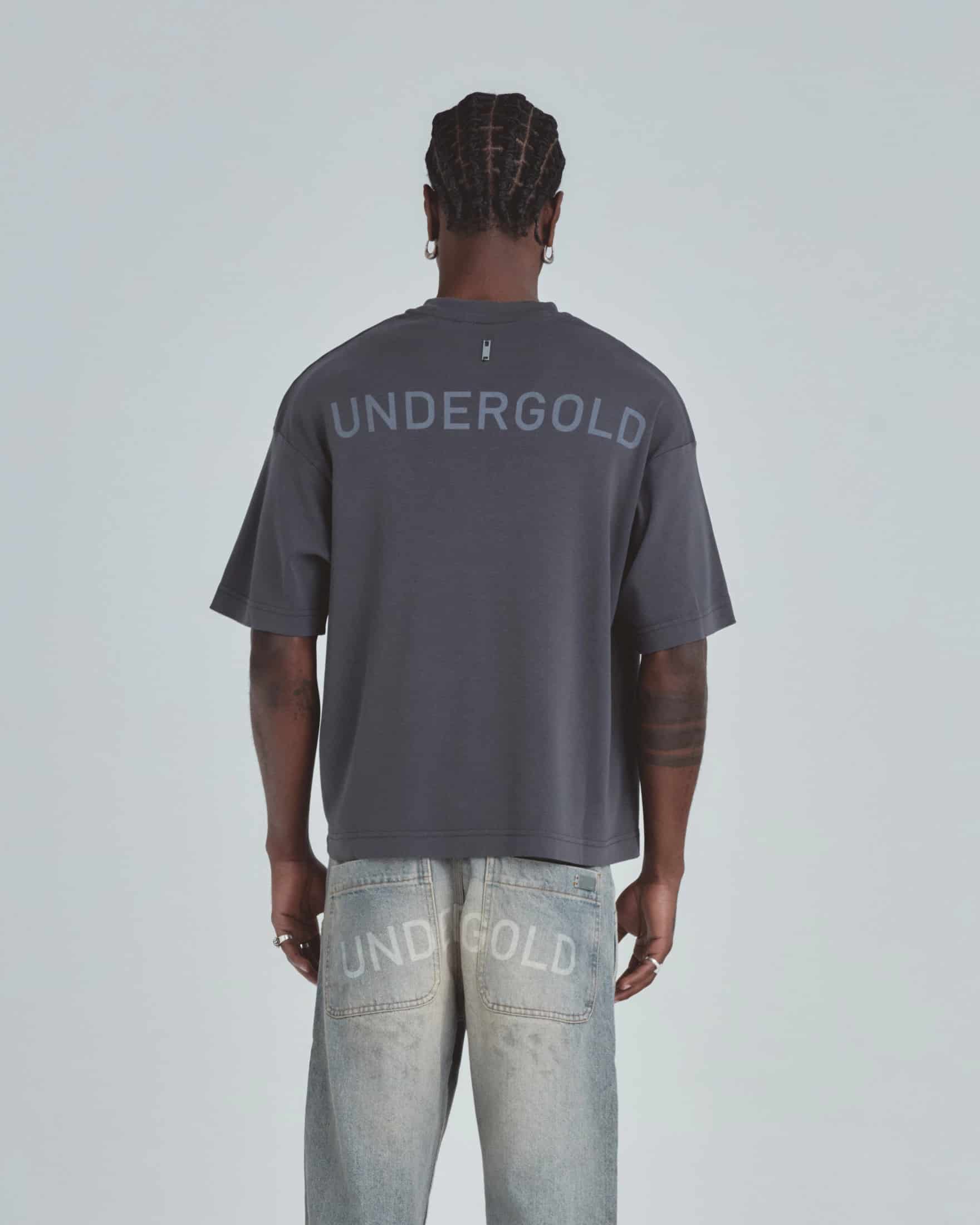 Line Basic Boxy Fit Tshirt Dark Gray - miniatura 6