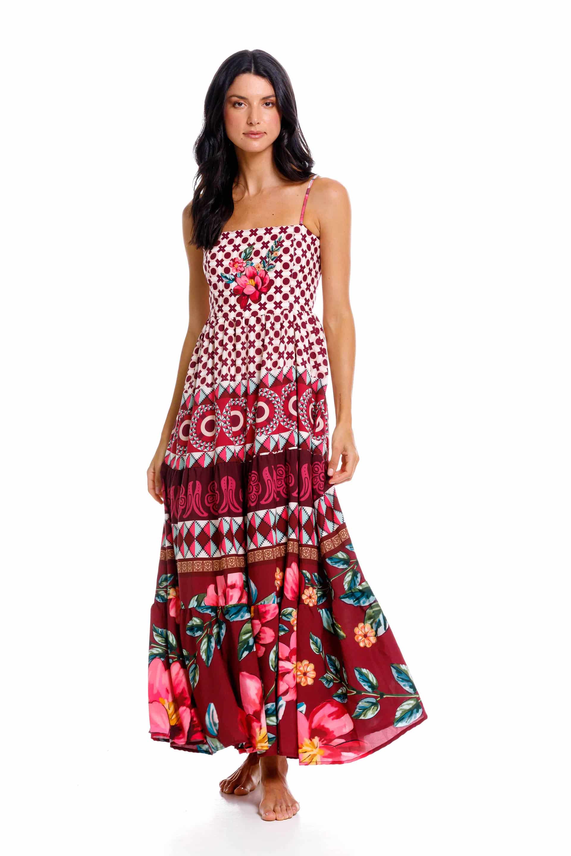 Vestido Largo Jardinero Kenia Patch - miniatura 3