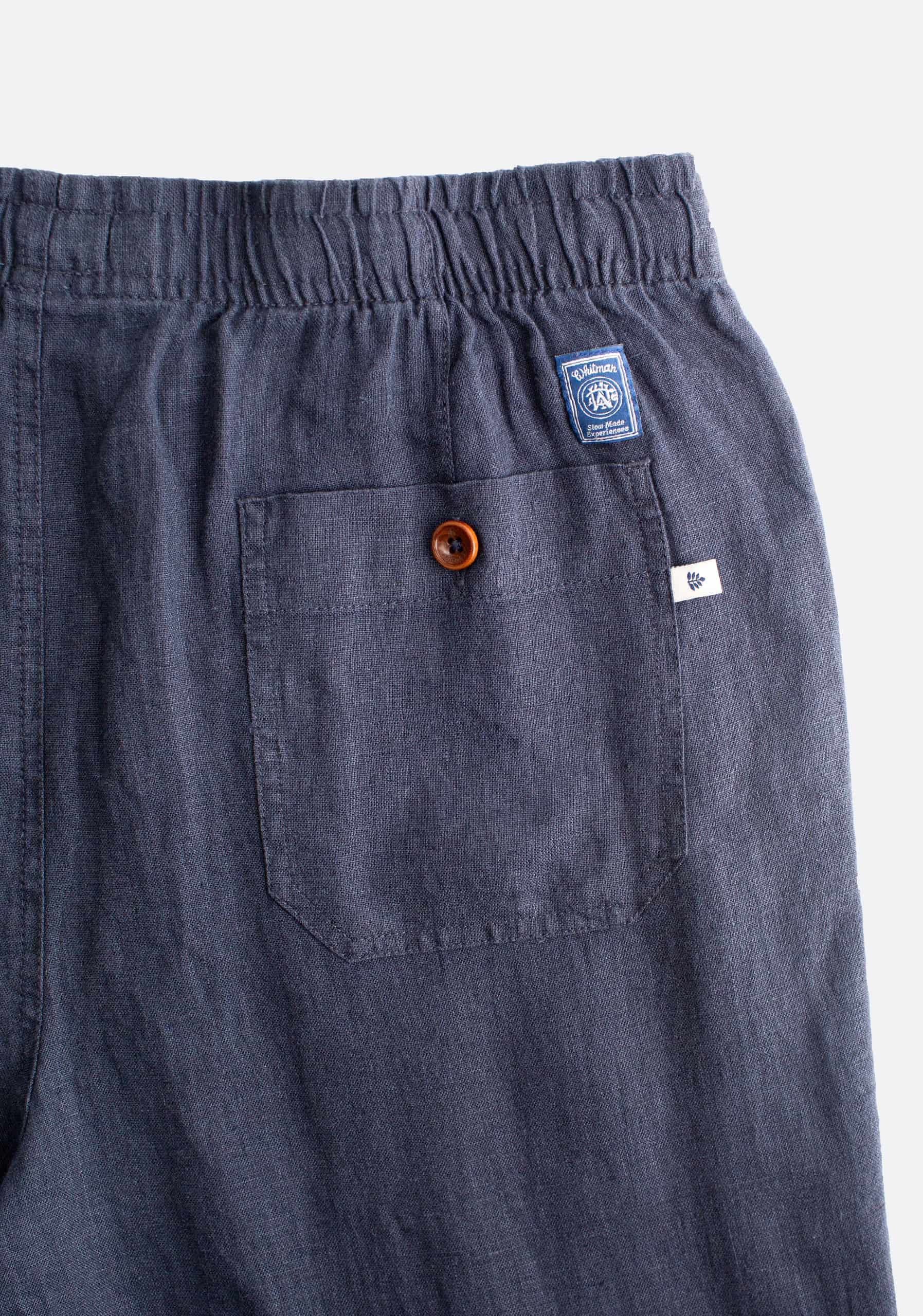 Pantalon H Hopkins Jogger Lino Azul Osc. - miniatura 4