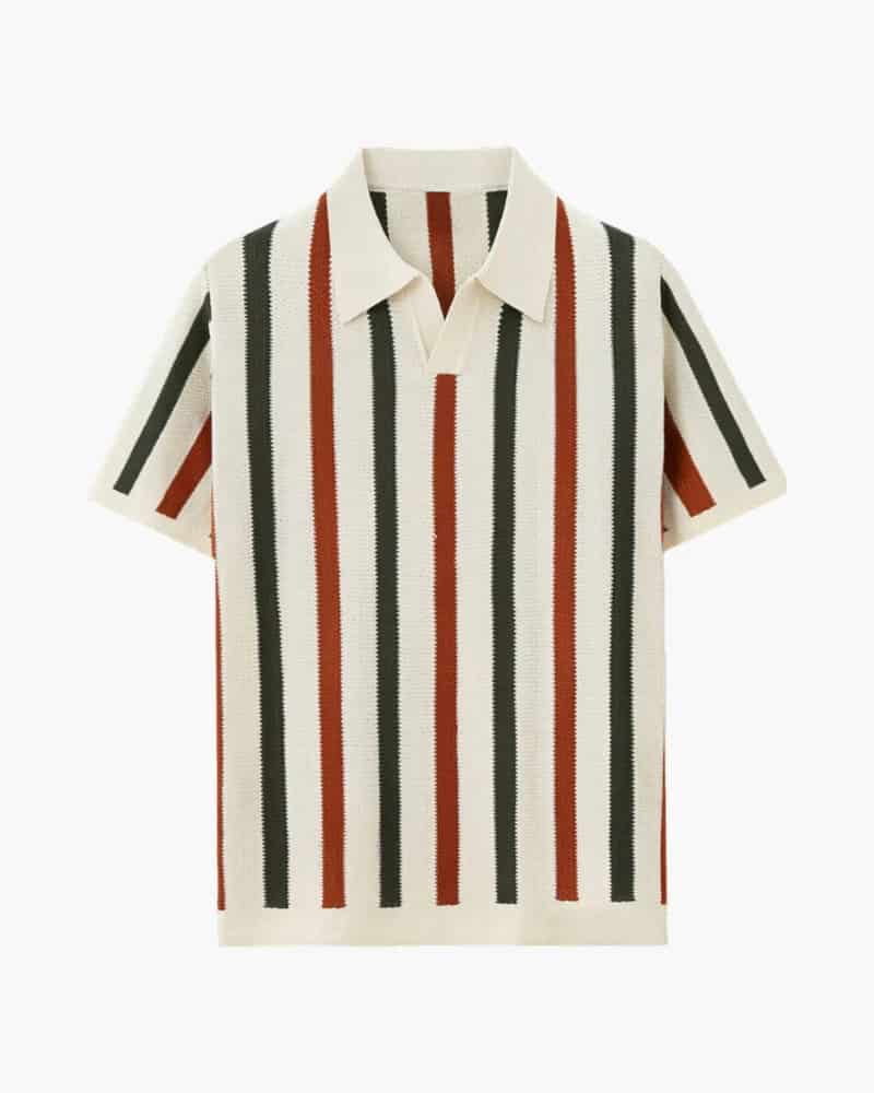 Resort Knit Stripe Polo - miniatura 1