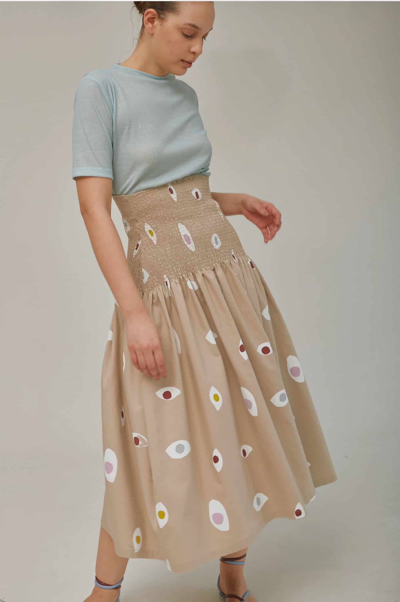 Falda Shirred Ojitos - miniatura 5