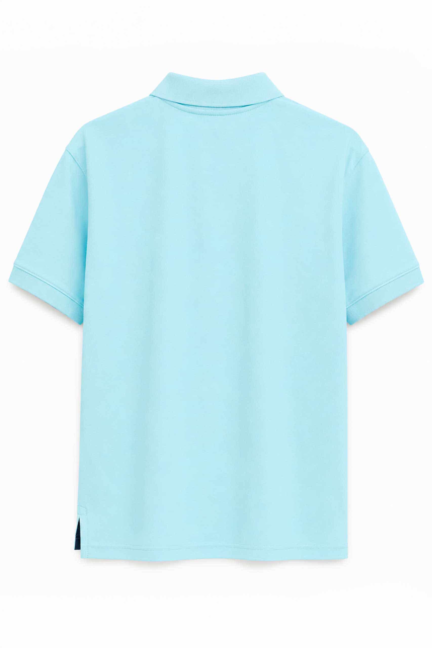 Camiseta Polo Azul Medio - miniatura 5