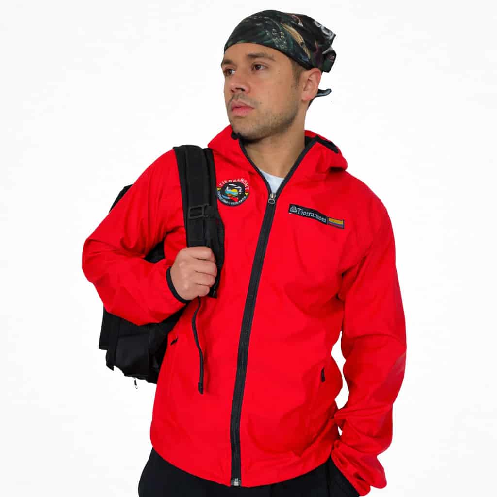 Chaqueta Impermeable Pionono Roja Hombre - miniatura 1