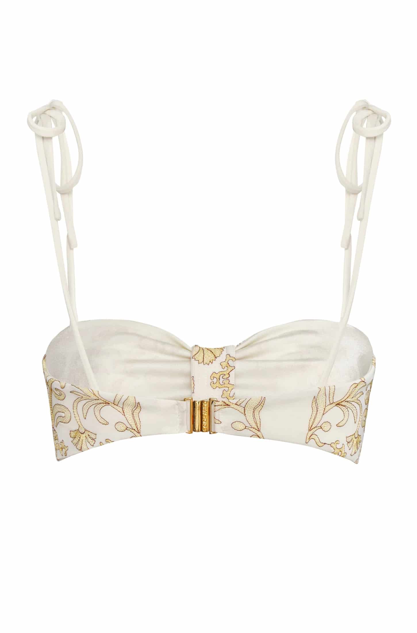 San Miguel Embroidered Top / Yellow Flowers - Ivory - miniatura 3