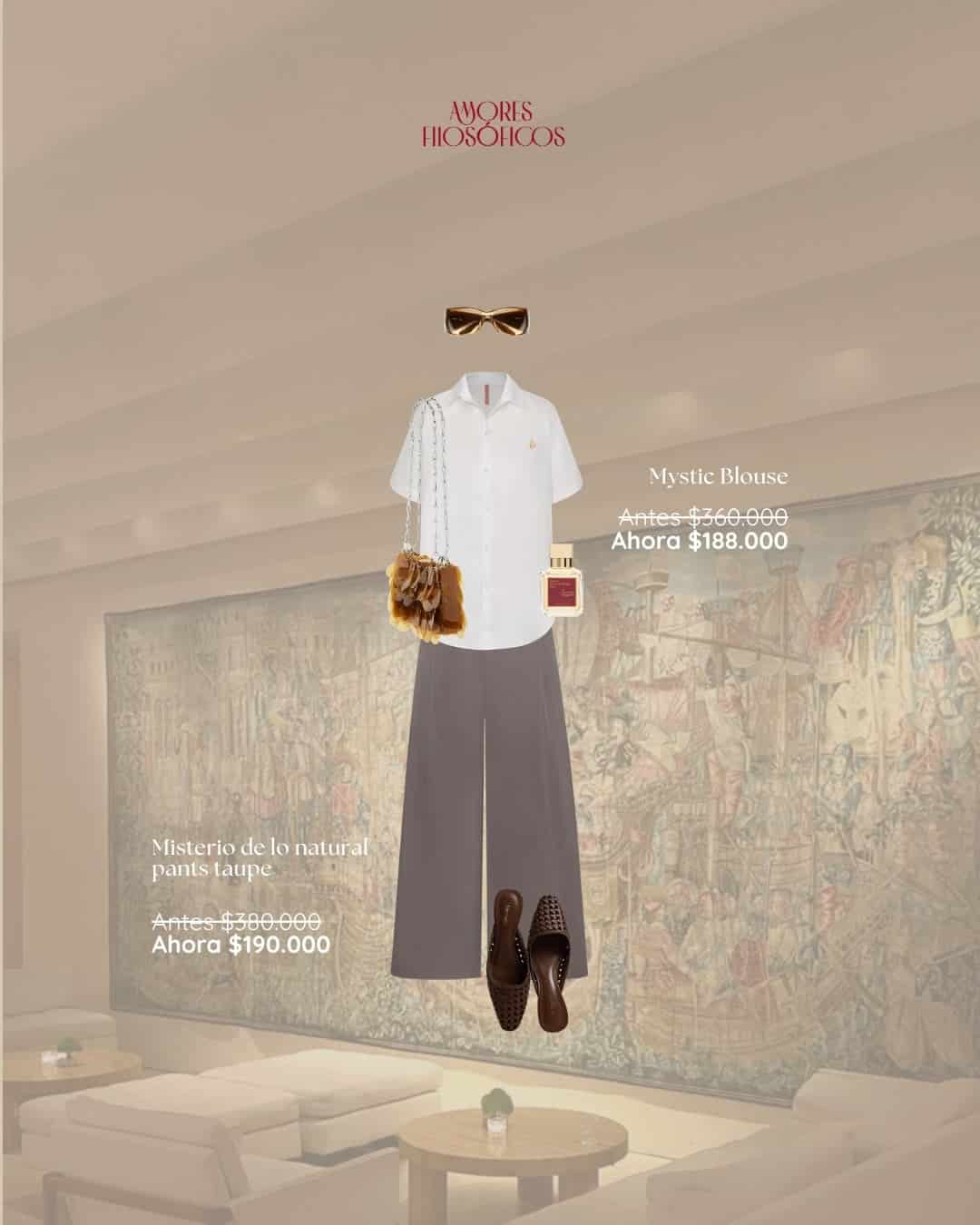 AIRE DE MISTERIO TAUPE PANTS - miniatura 5