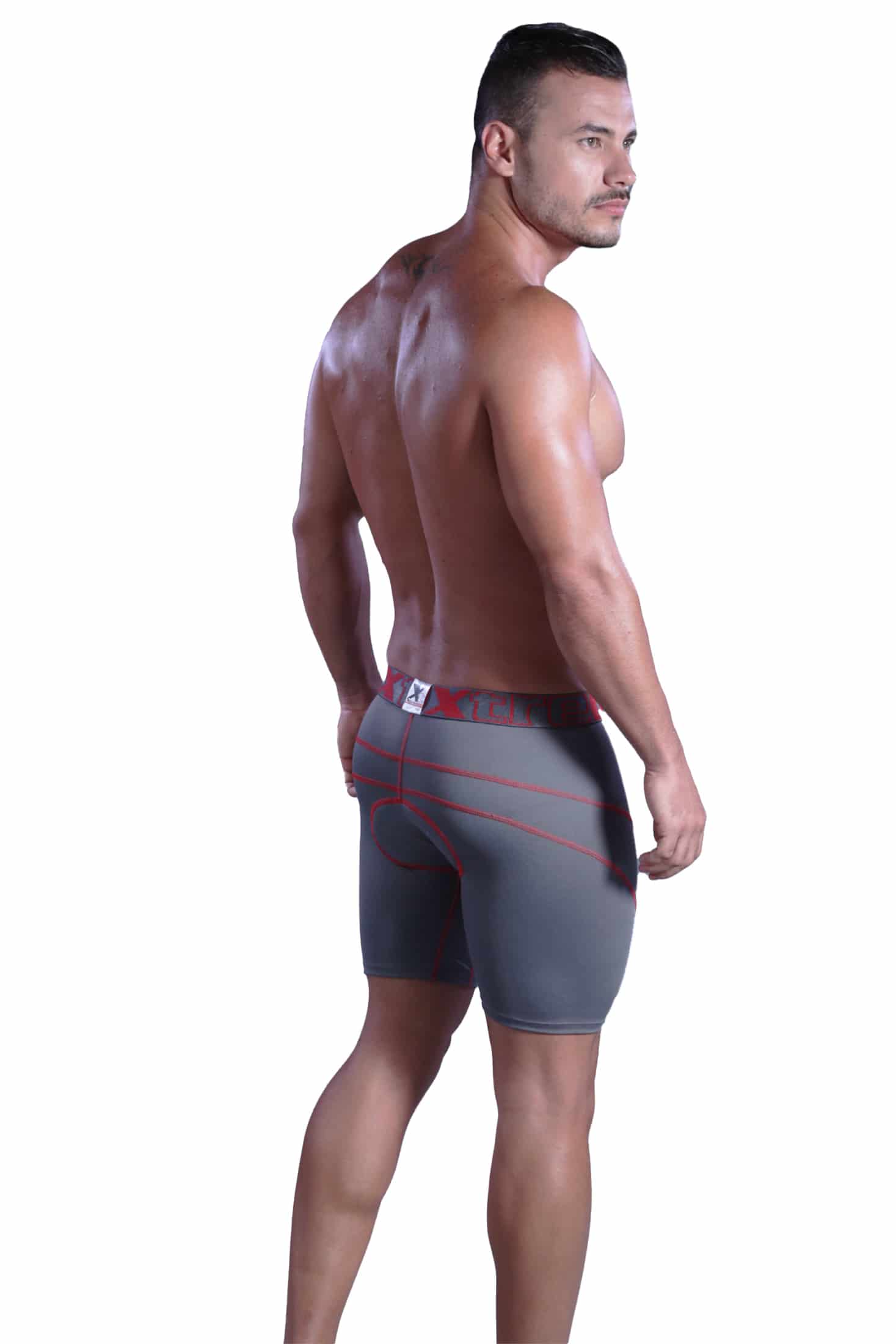 BOXER DEPORTIVO CON BADANA GRIS - miniatura 3