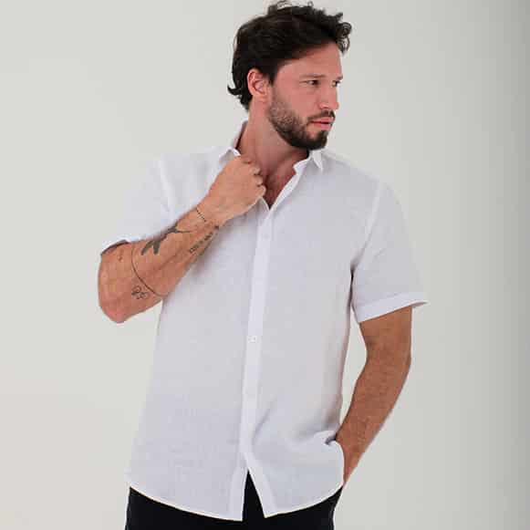 CAMISA MC 100% LINO HOMBRE - miniatura 5