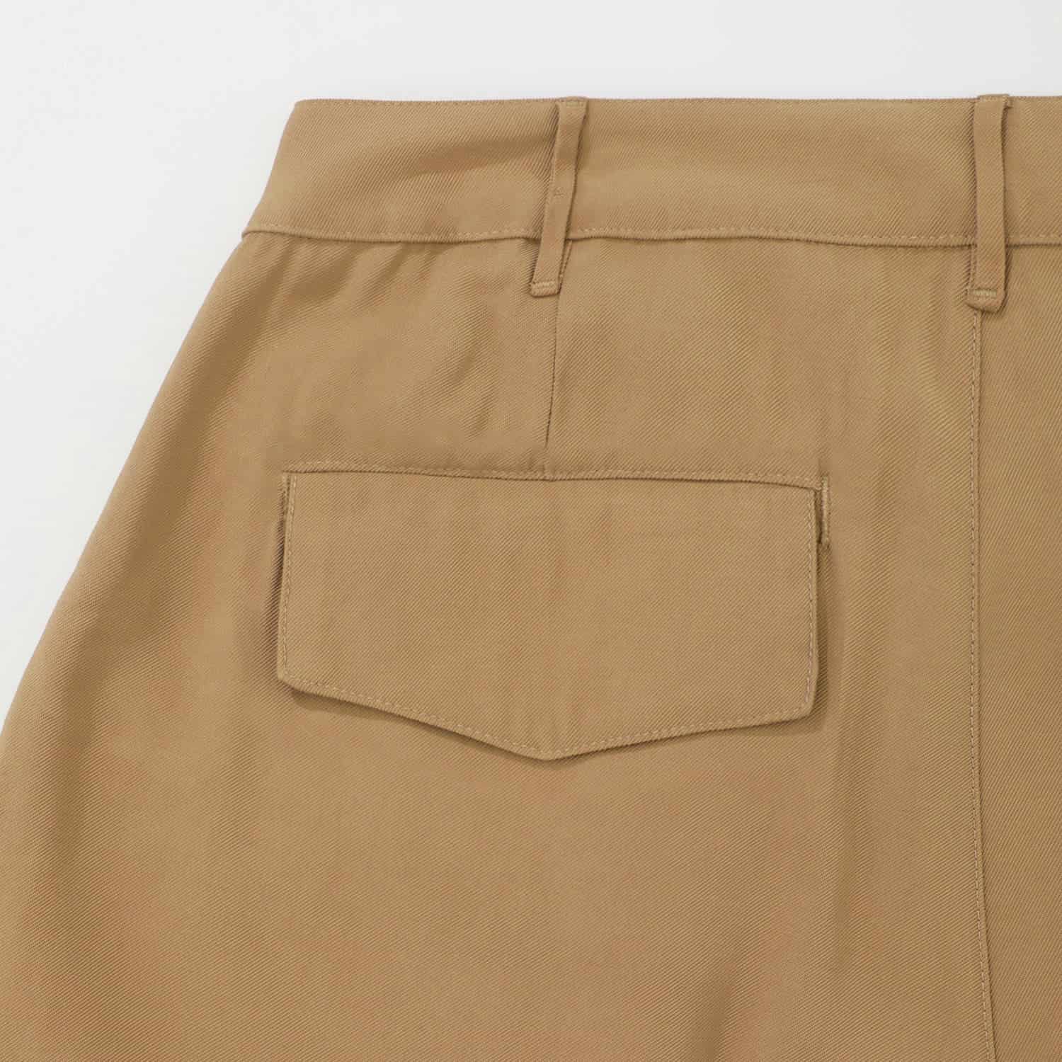 Wide Leg Trousers - Khaki - miniatura 7