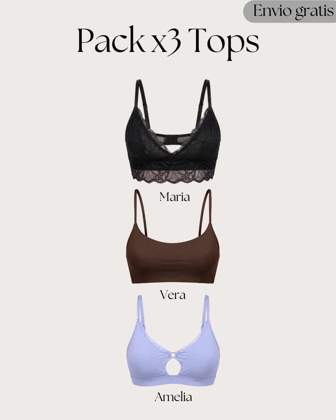 Pack x 3 Tops sin Varillas + Envio gratis - miniatura 10