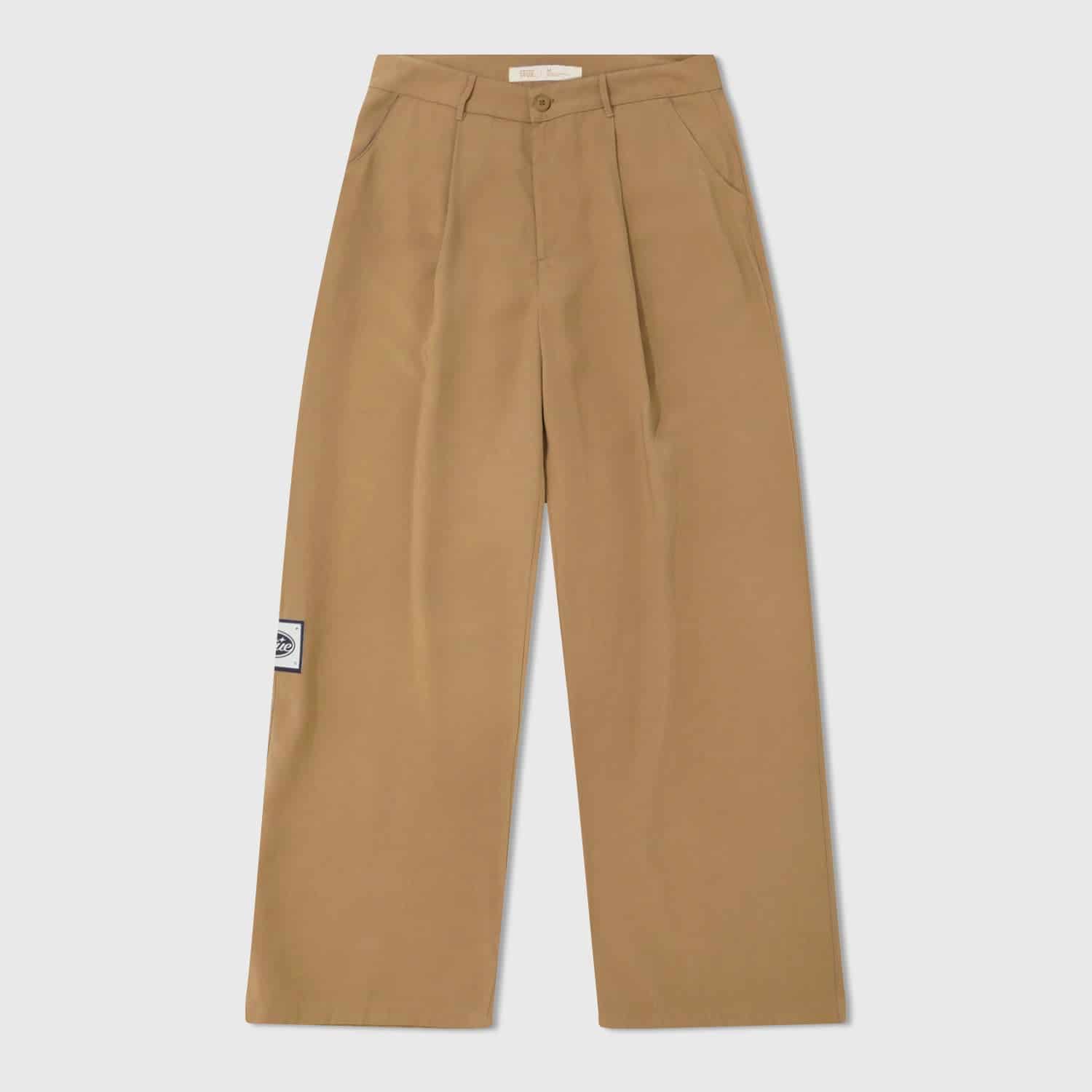 Wide Leg Trousers - Khaki - miniatura 1
