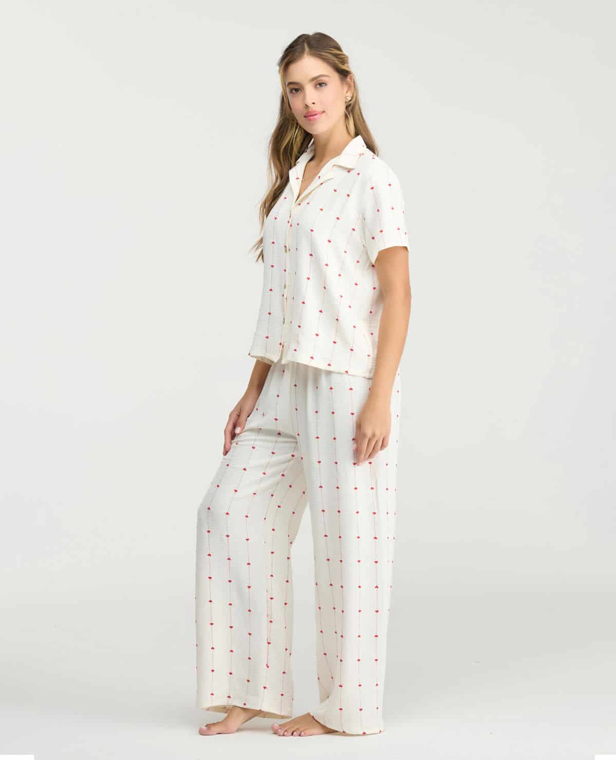 Pijama de Pantalón | Pretina Elástica | Botones frontales - miniatura 2