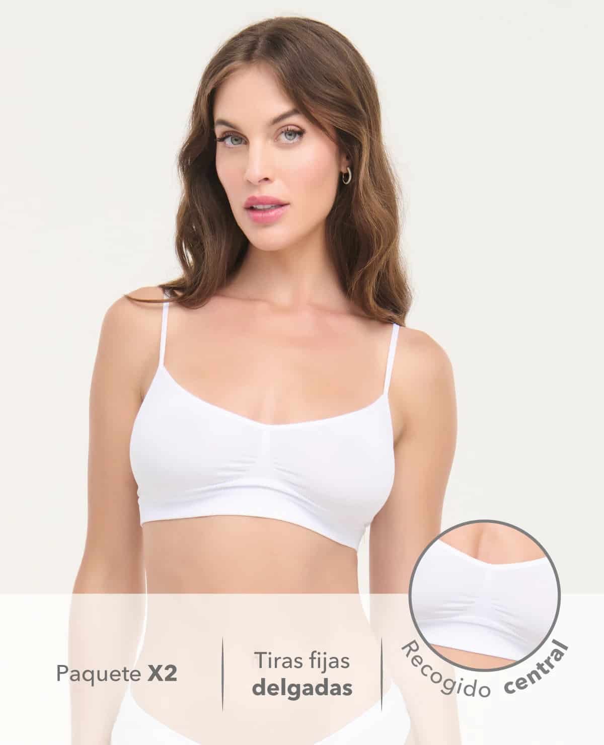 Top Seamless | Paquete X2 | Escote en V - miniatura 5