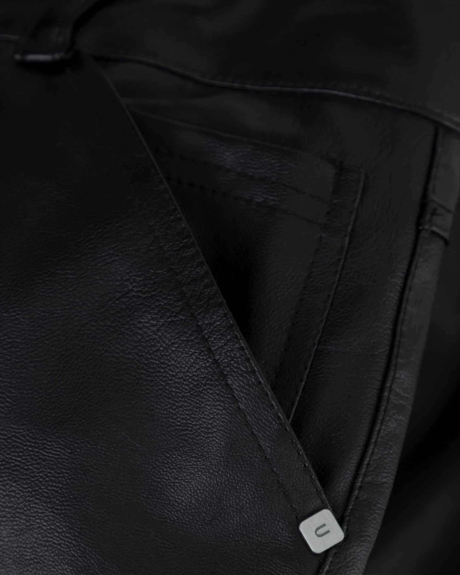 Capsule Basic Pleather Shorts Black - miniatura 6