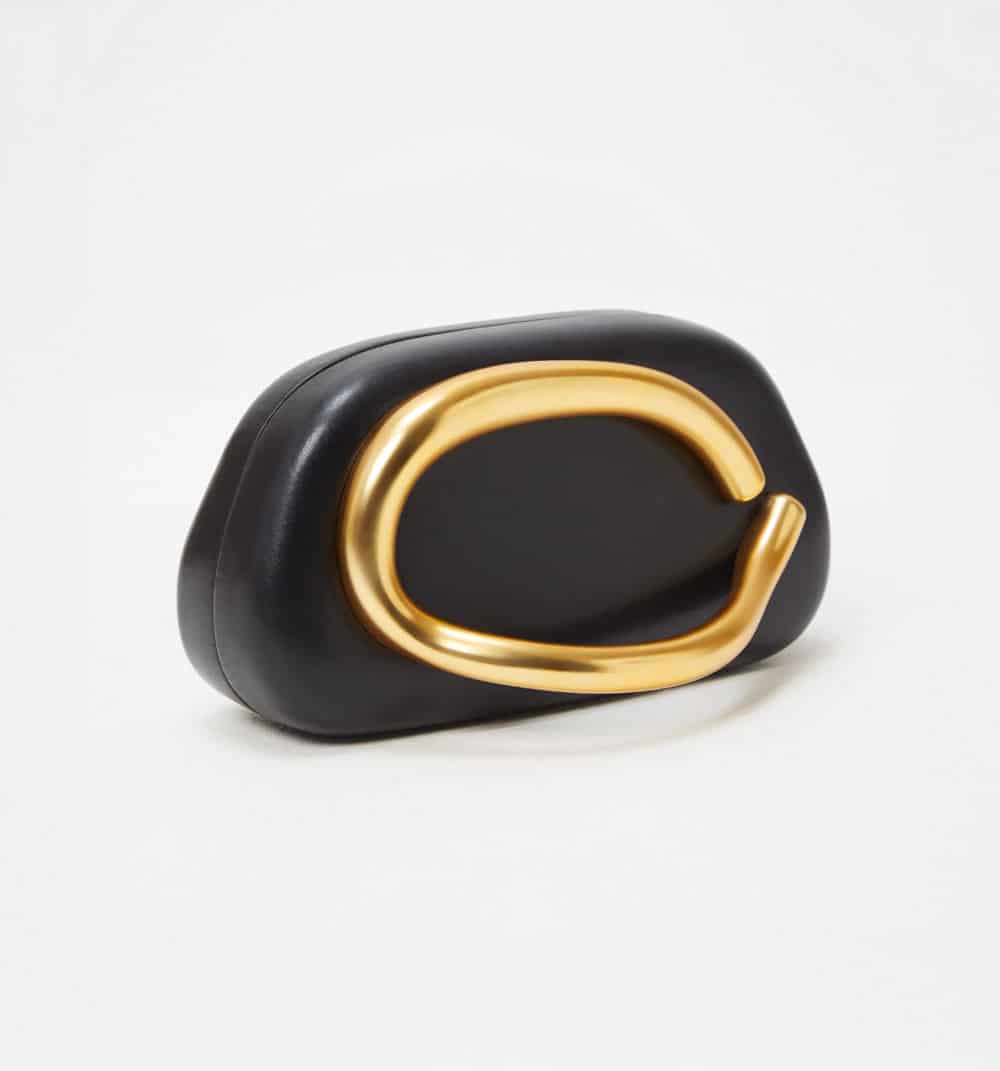 Clutch con adorno dorado - miniatura 3