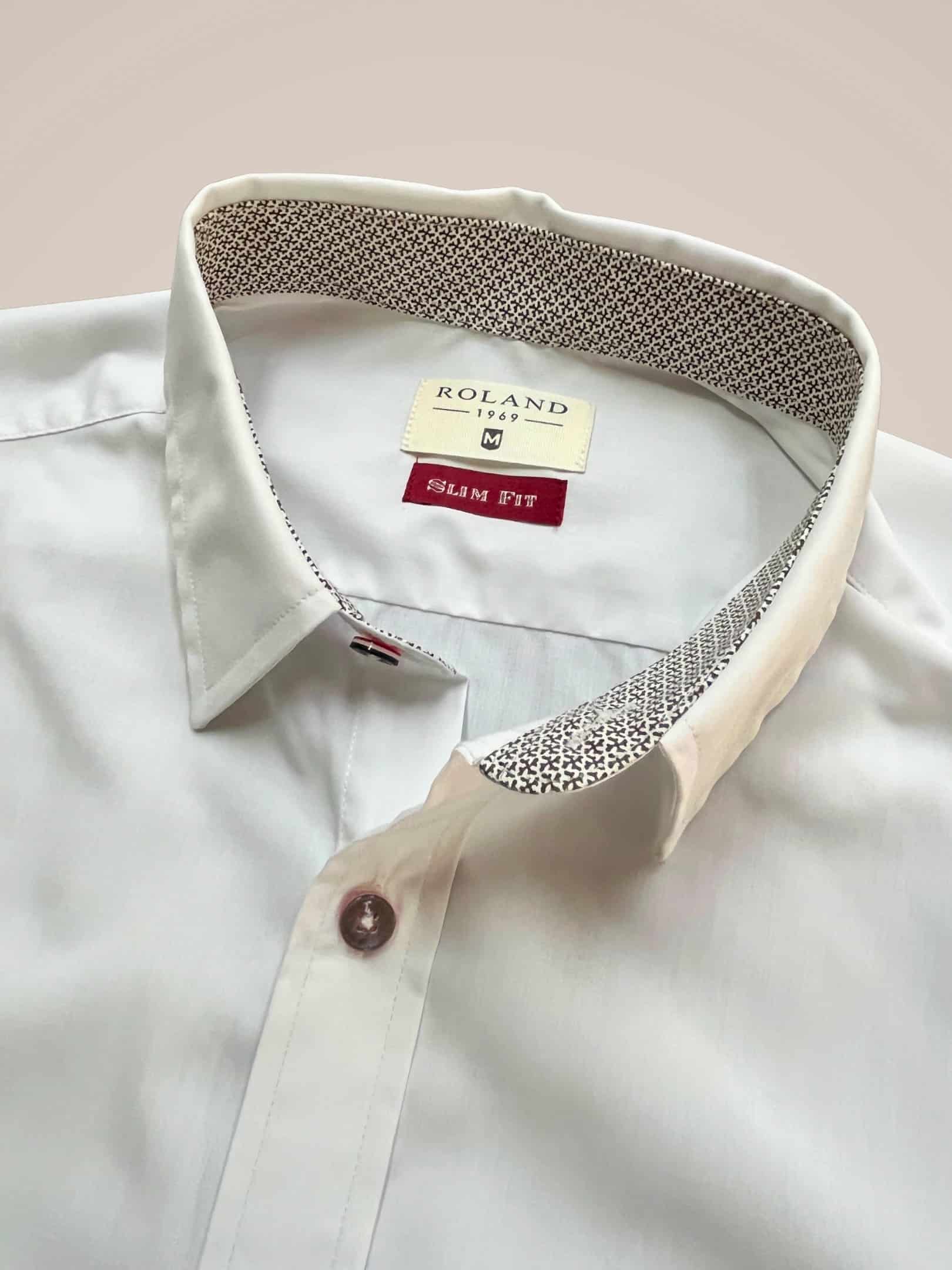 Camisa slim fit blanco - miniatura 3