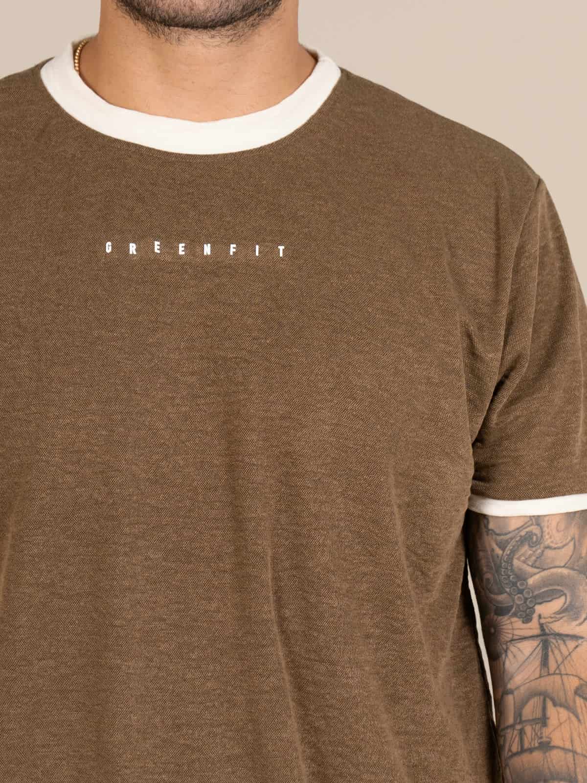 Camiseta hombre slim iza cafe - miniatura 4