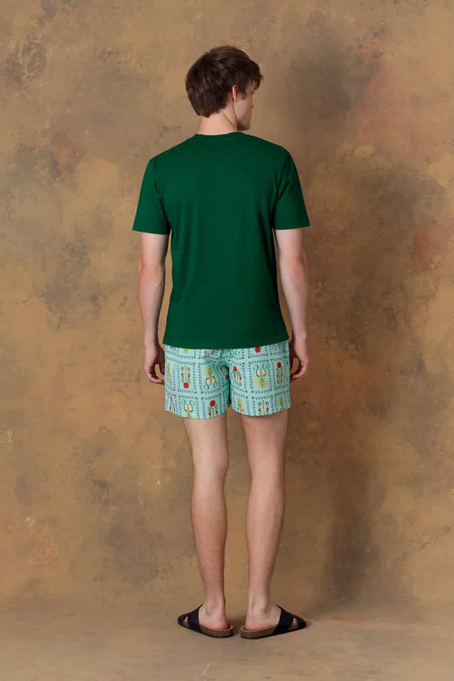 Men's cotton t-shirt amanzi green - miniatura 2