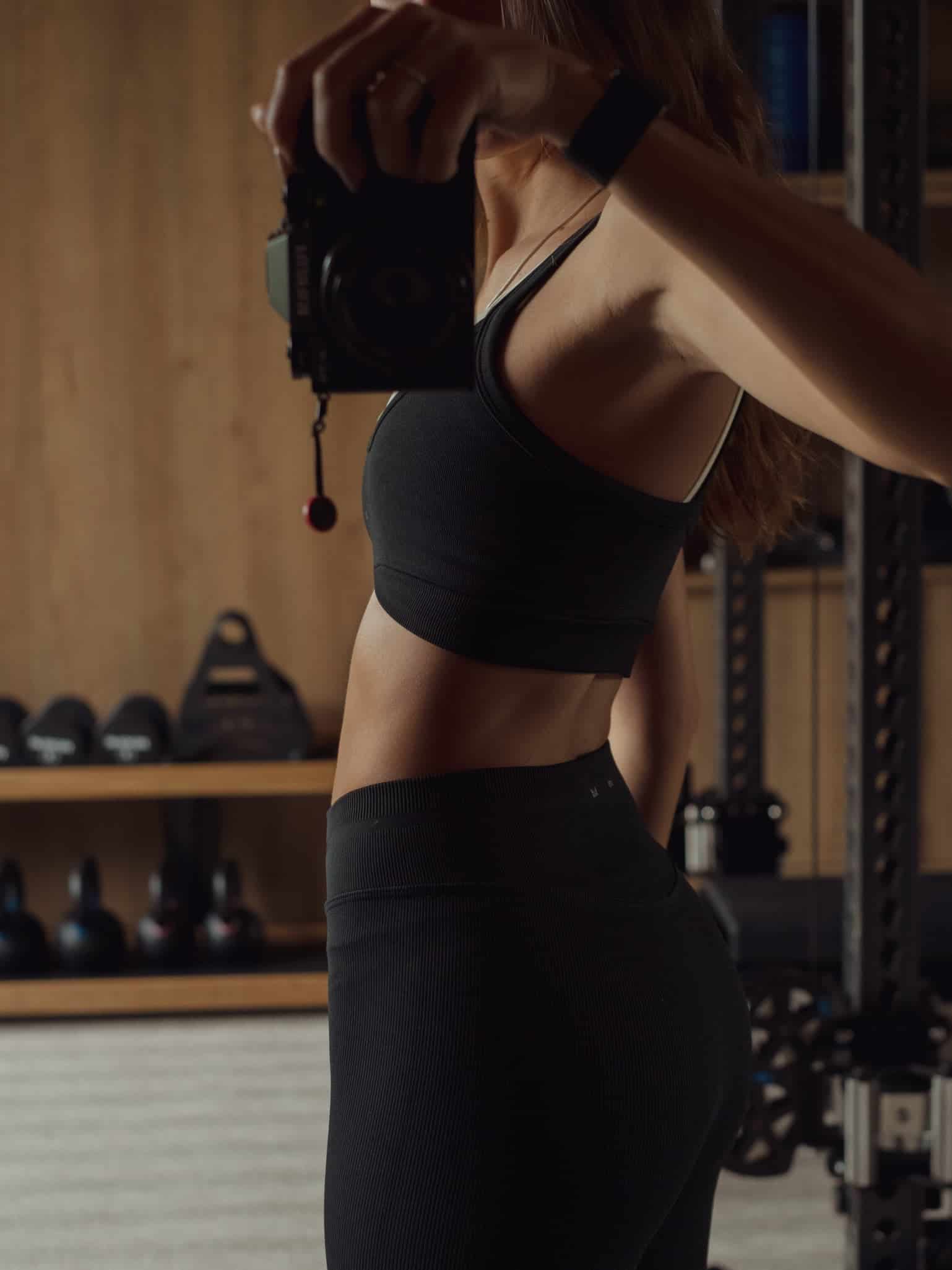 OVERLAY SEAMLESS CROP TOP - SHADOW - miniatura 5