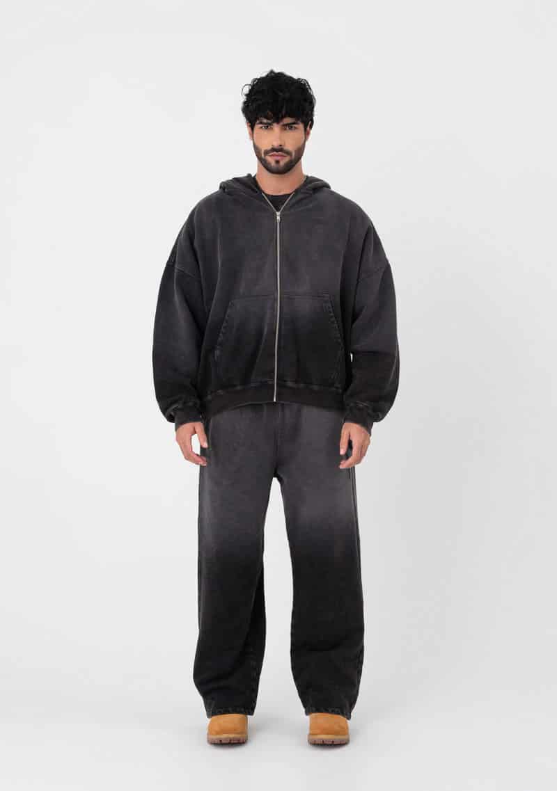 Atelier Grey washed Hoodie - miniatura 4