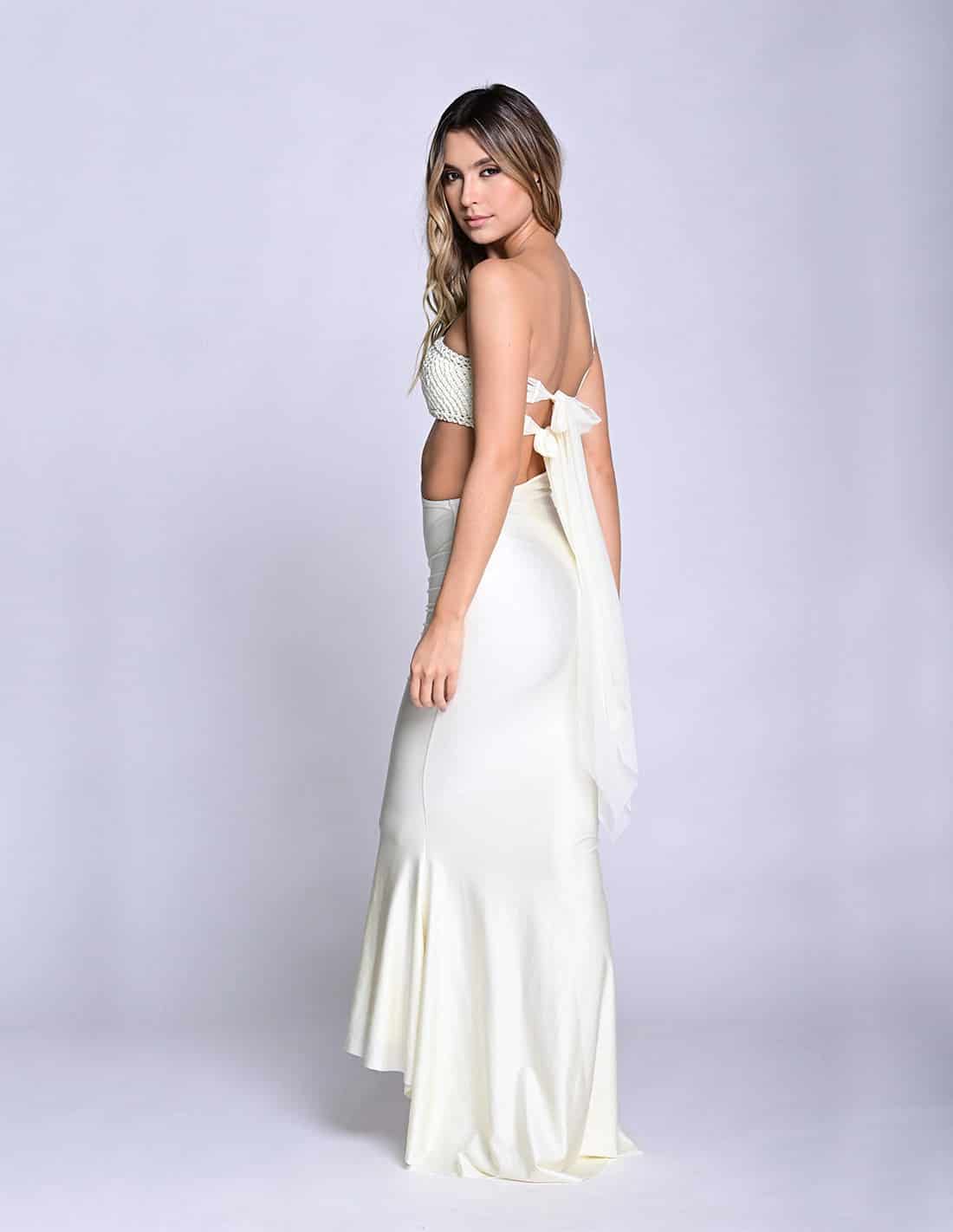 Vestido Kesha Marfil - miniatura 2