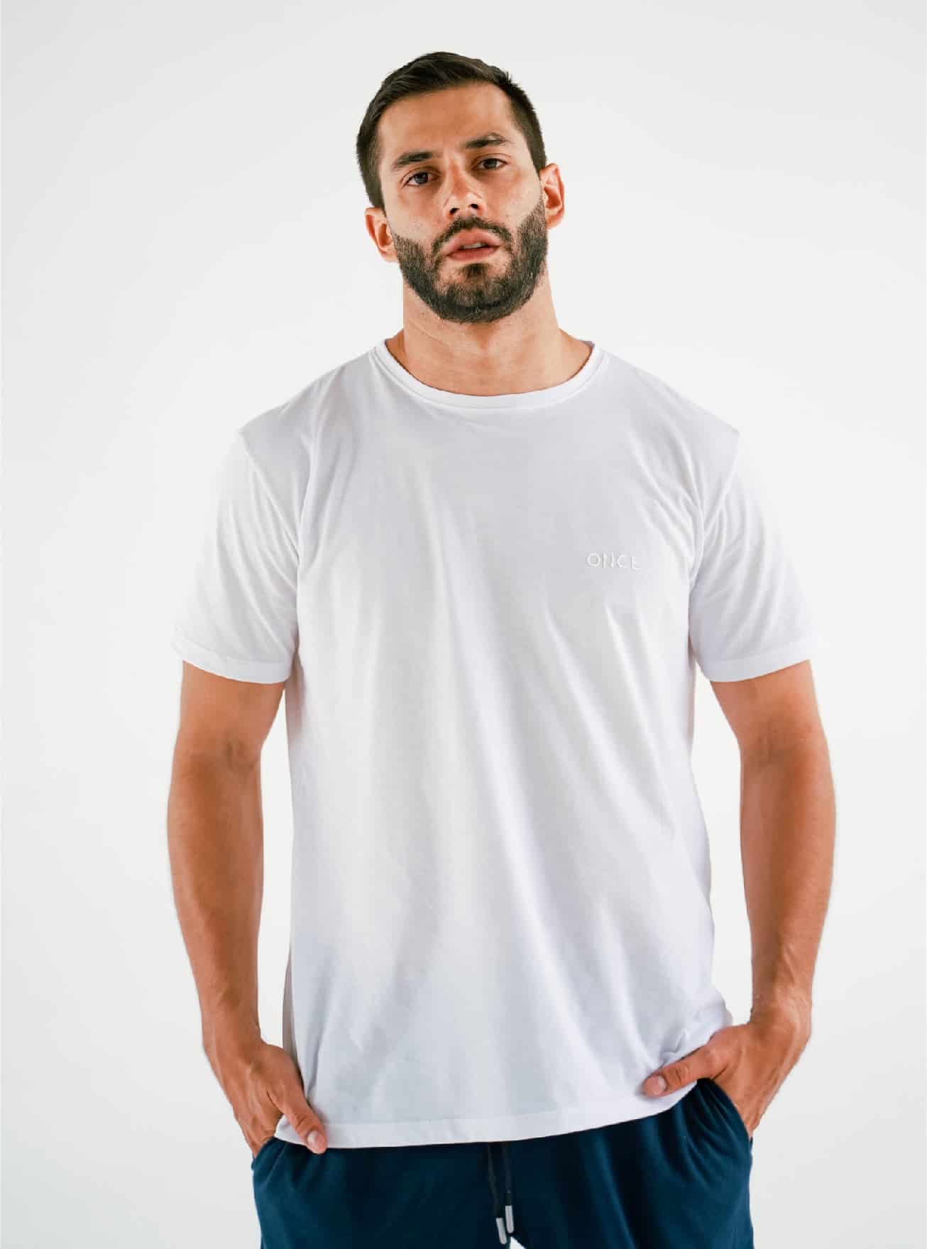 Camiseta de Hombre blanca - miniatura 1